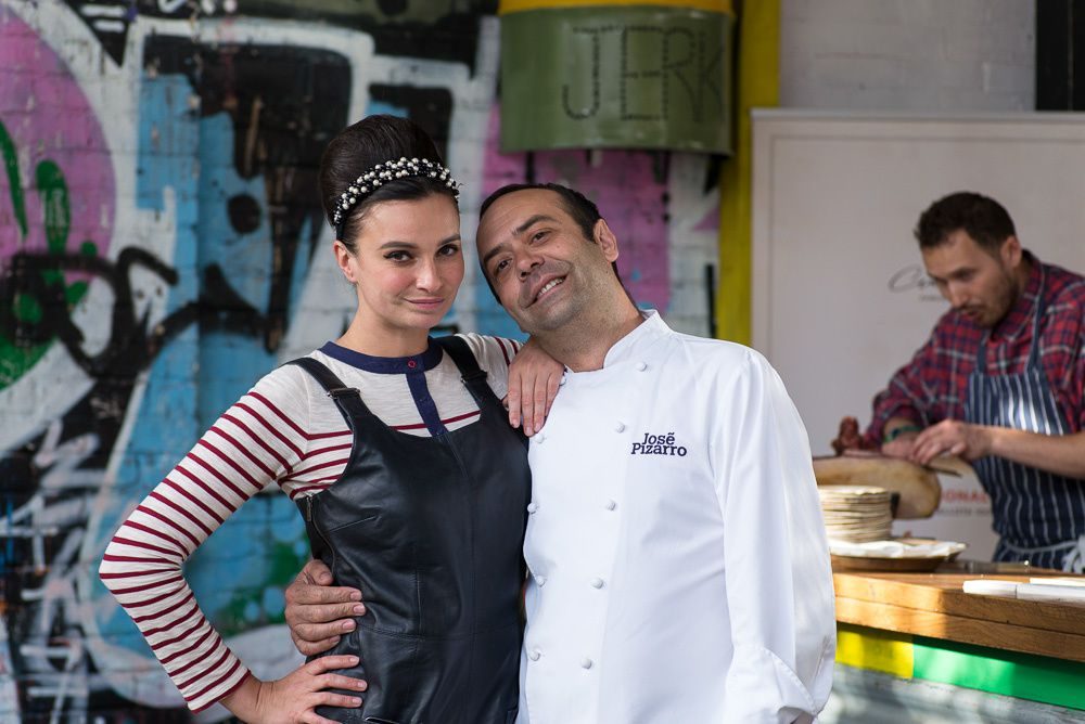 Gizzi Erskine and Jos&eacute; Pizarro at Street Feast, Dalston